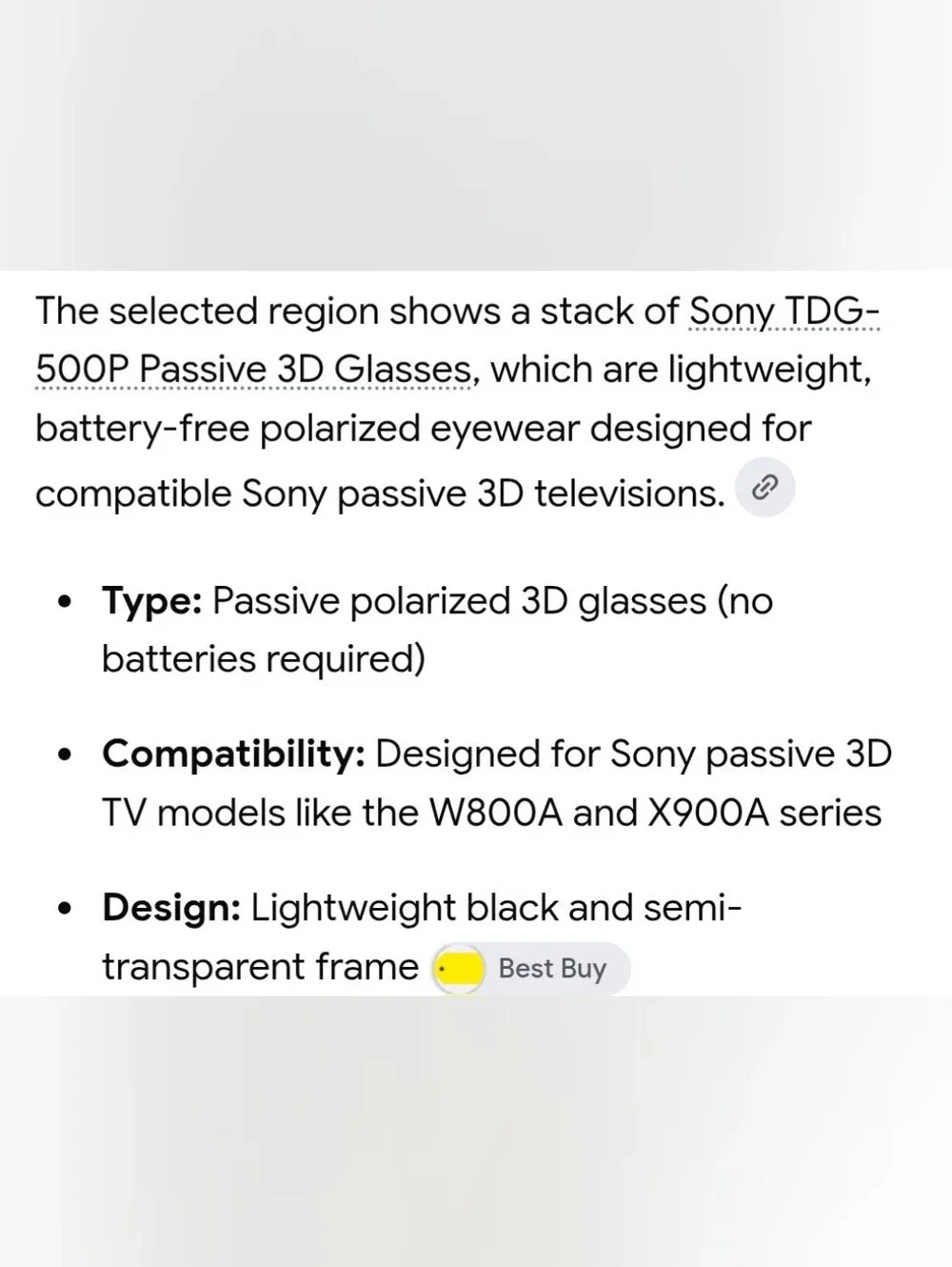 4 Pairs Sony 3D Glasses